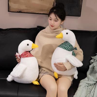 Cartoon Pastoral Big White Duck Doll Plush Toy Duckling Doll Children Accompany Soothing Pillow Rag Doll