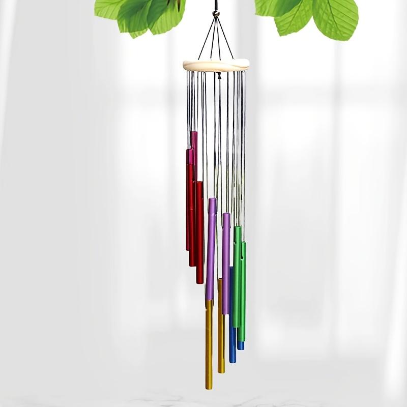

1pc Outdoor Colorful Wind Chimes for Outside with 12 Aluminum Tubes for Garden Patio Balcony and Home Decor белый