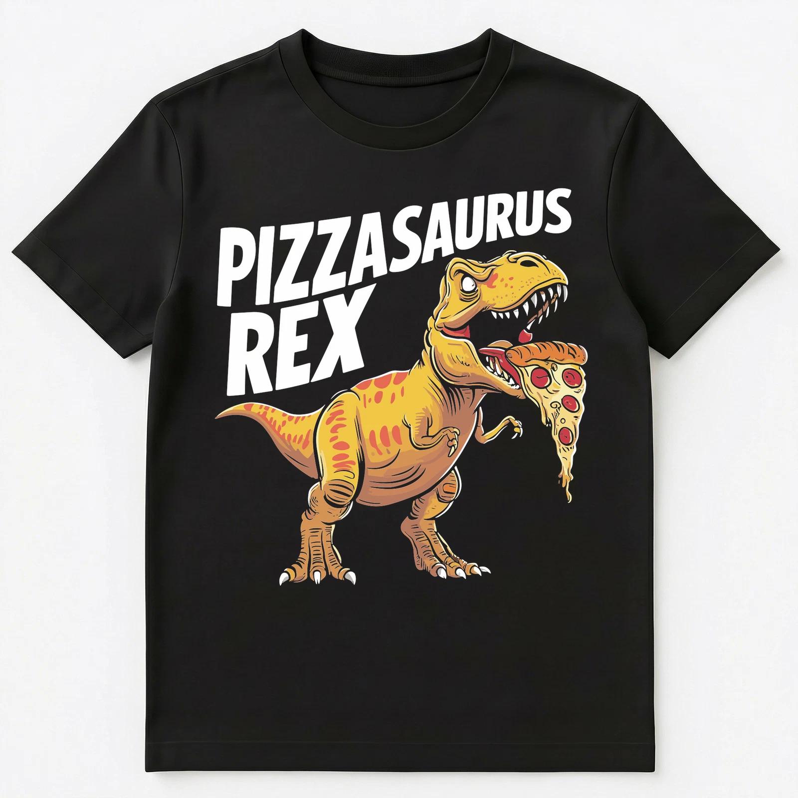 Funny T Rex Eating Pizza Pizzasaurus Rex Unisex T-Shirt 2XL