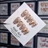 Handmade Eye Cat Gradient Heart Shaped Rhinestone Nail Patch Wearable Patch Nail