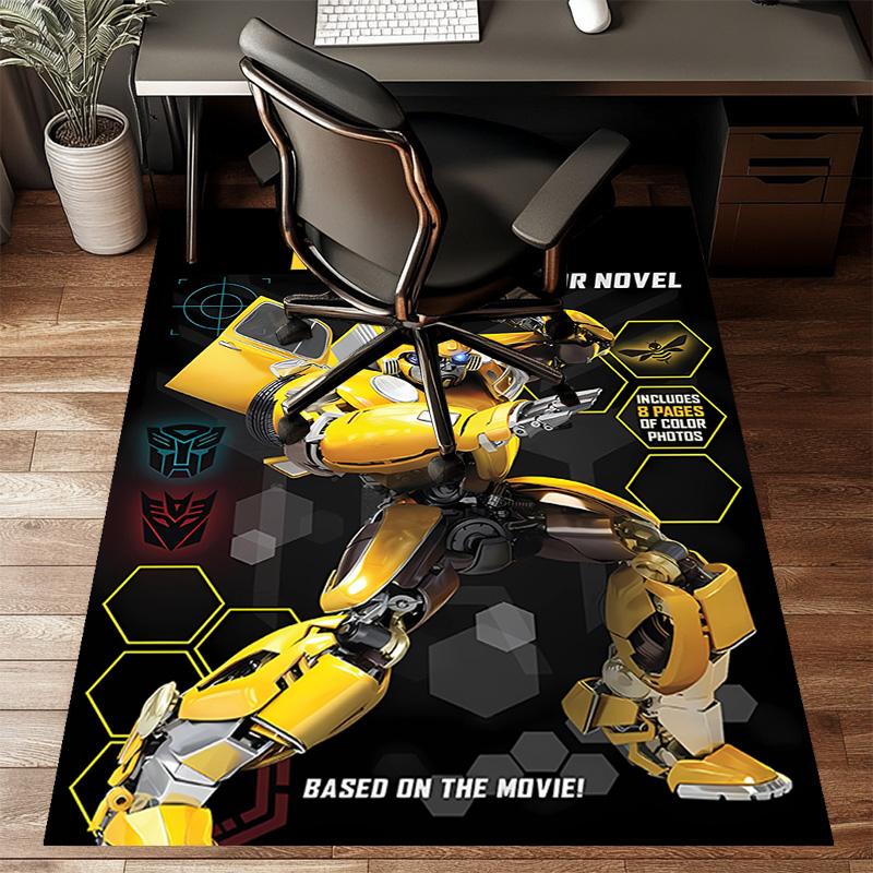 Custom Bumblebee Mat Personalized Name, Polyester Washable Indoor Entryway Rug, Gift for Christmas, Easter, Thanksgiving Day