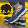 Indestructible Men Shoes Anti -Puncture Safety Shoes Work Sneakers Male Hiking Shoes Anti -Smash Steel Toe Shoes Security Footwear