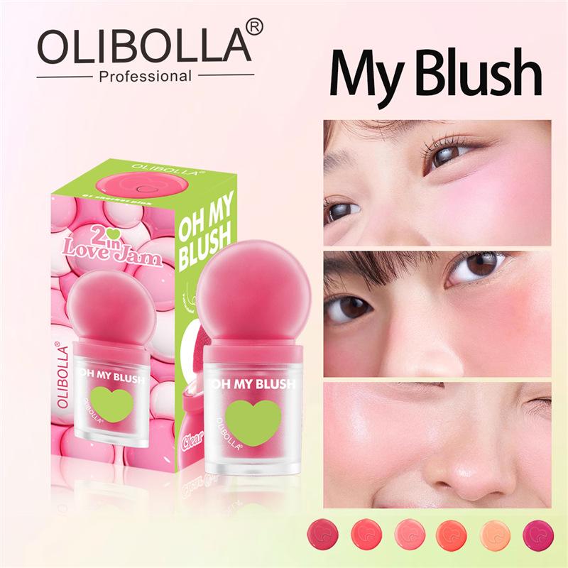 

6-Color Matte Liquid Blush Stick: Contouring, Highlighting, and Cream Blush Set