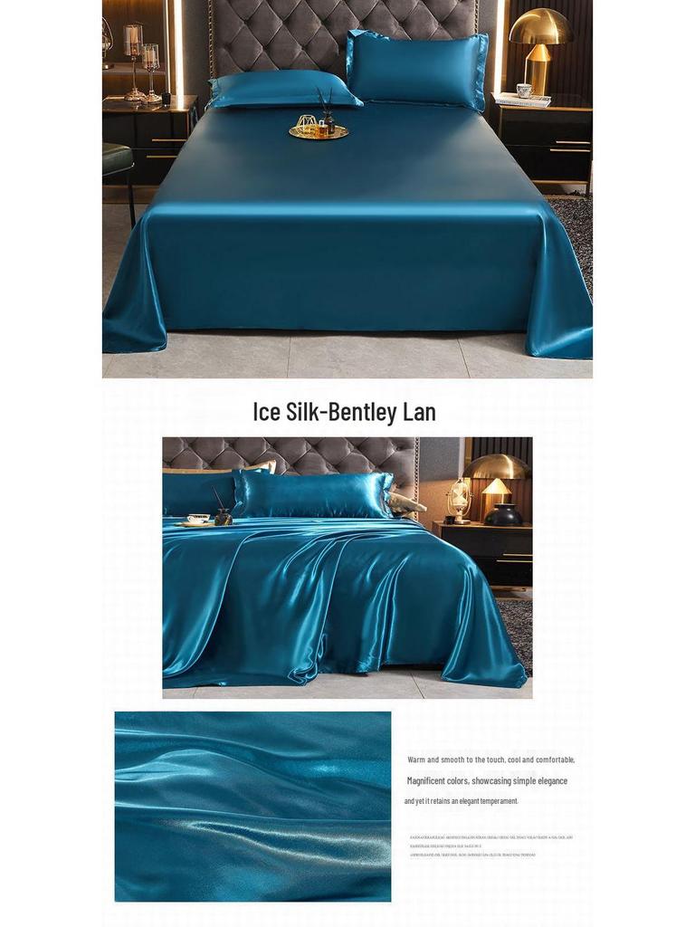 Sommer Kühl Eis Seide Bettlaken - Wasser gewaschen, Einzel-/Doppel