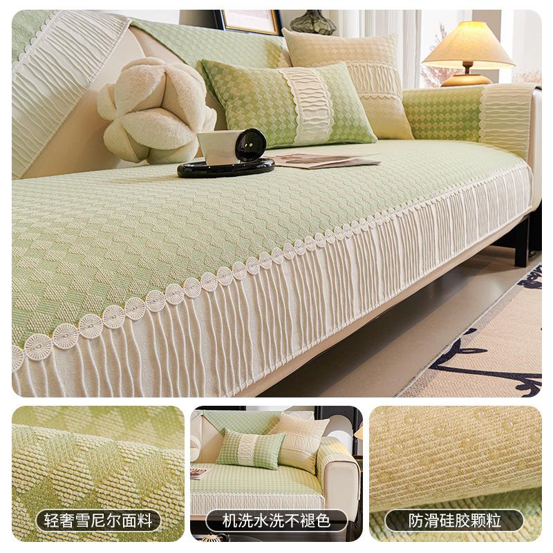 

Chenier Sofa Cushion Universal In All Seasons, Modern Light Luxury Seat Cushion, High-End Non-Slip Sofa Seat Cushion Cover Cloth 70*70cm