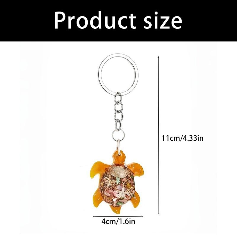 Lovely Turtles Keychain Resin Animal Charm for Women Girls Gift Bags Backpacks Phone Accessory