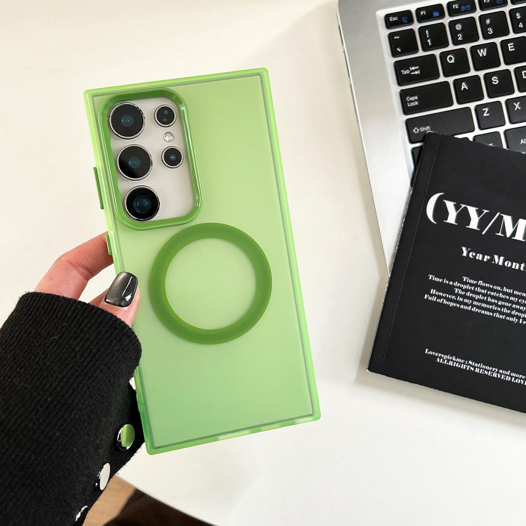 Fashion Matte Clear for Magsafe Case for Samsung Galaxy S26 Ultra Pro S25 Edge S24 S23 Plus A57 A37 A27 A17 A07 A56 A36 A26 A16 Wireless Charge Cover