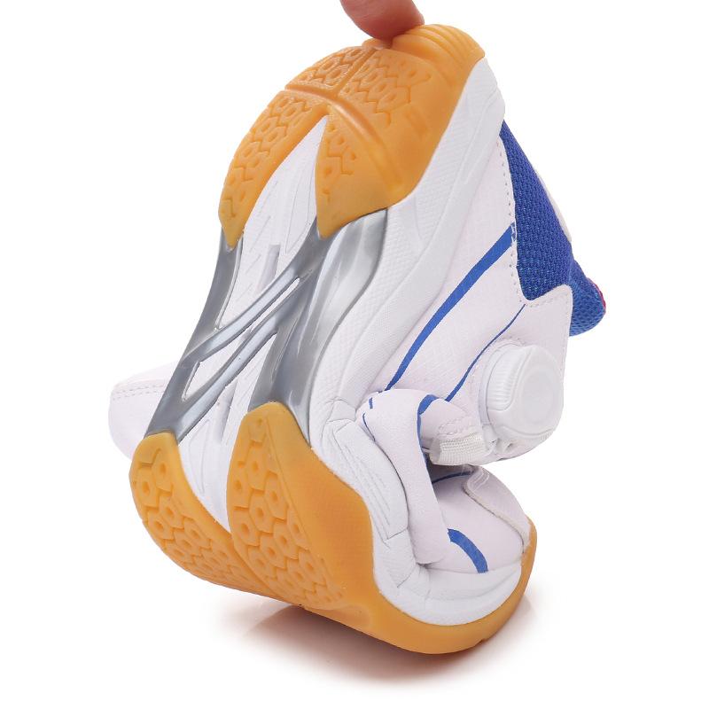 Professional badminton shoes men's volleyball shoes women's rotating buckle table tennis shoes non-slip wear-resistant tennis training shoes sports