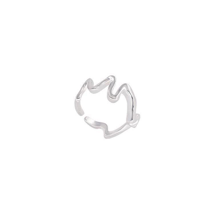 Korean Wave Design Double Layer Adjustable Women's Ring