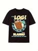 Men's "It's Log!" Ren & Stimpy Graphic T-Shirt - Humorous "From the Father" Design