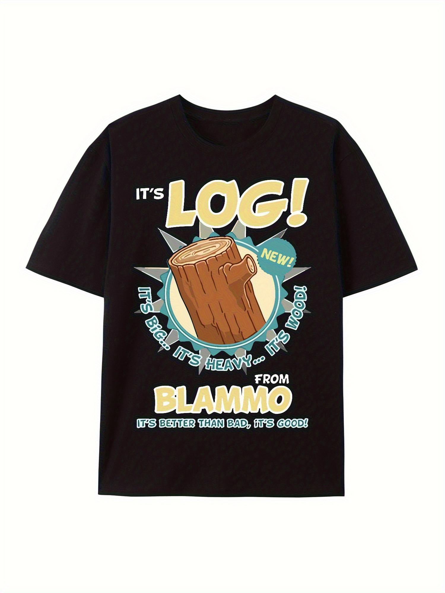 Men s It s Log! Ren & Stimpy Graphic T-Shirt - Humorous From the Father Design XXXXL