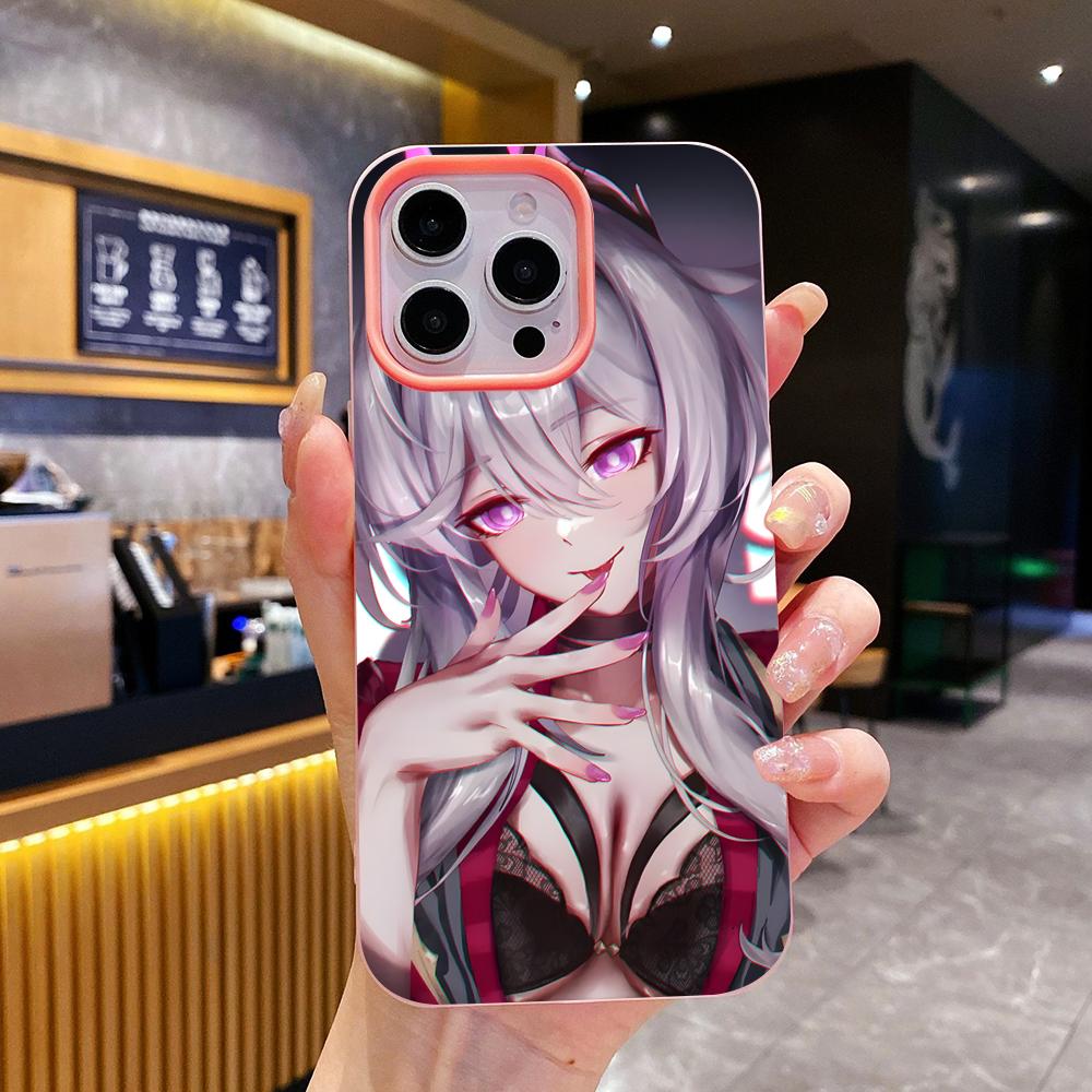 HSR Thelema Jelly Double layer Pink Mobile Phone Case for iPhone 17 16 15 14 13 12 11 Air Pro Max Plus Protective