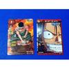Used Miracle Battle Carddass One Piece Zoro Luffy Not for Sale Promo Card Set