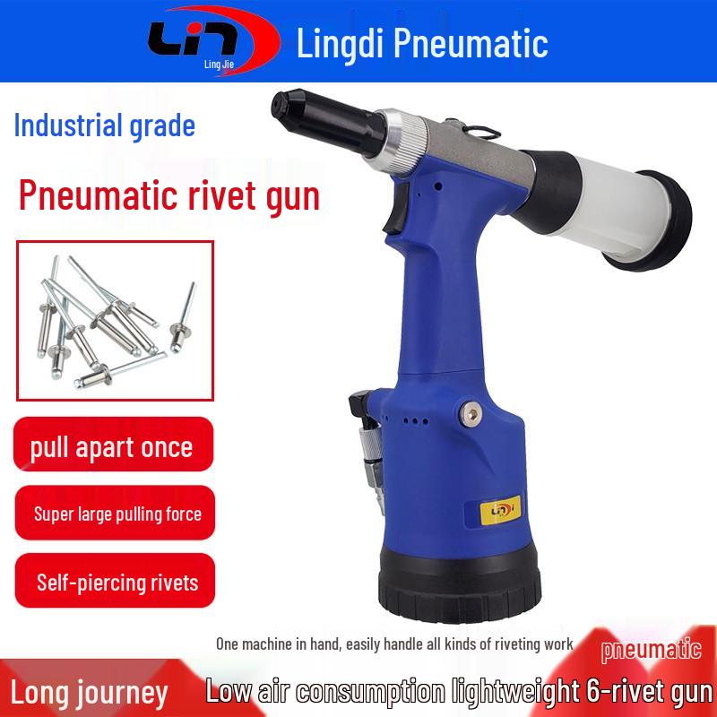 Lingdi AT-6215 Pneumatic Self-Suction Stainless Steel Blind Rivet Gun