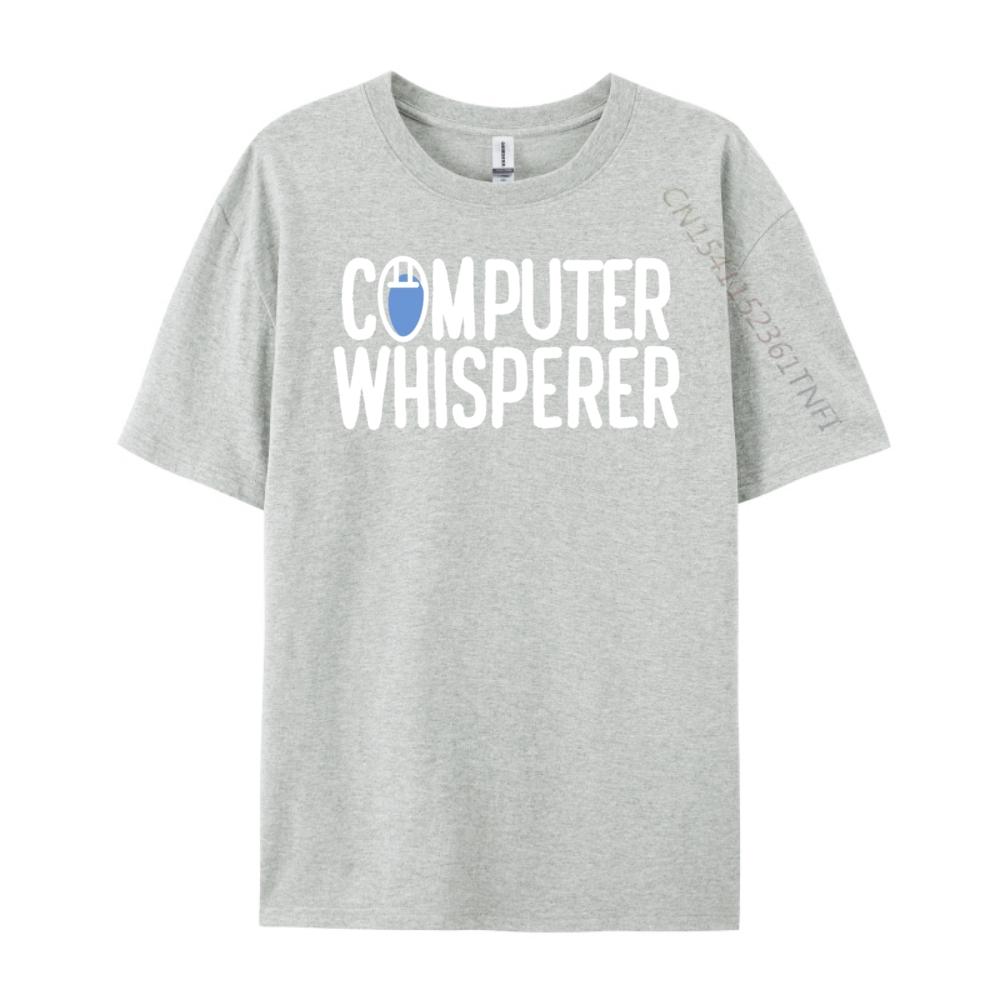 Pc Nerd Techie IT Technicus Computerfluisteraar Blauw En Wit Grafische T-shirts Dames Klassiek Grappige Cadeaus Grote Maten