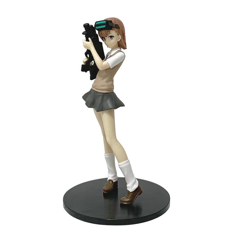 Anime A Certain Magical Index Misaka Mikoto Railgun Girl PVC Action Figures Doll Model Toy Gift