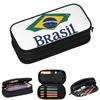 Brazil Flag Pencil Cases for Students Gifts Pen Box Pencil Bag Big Capacity Pencil Pouch