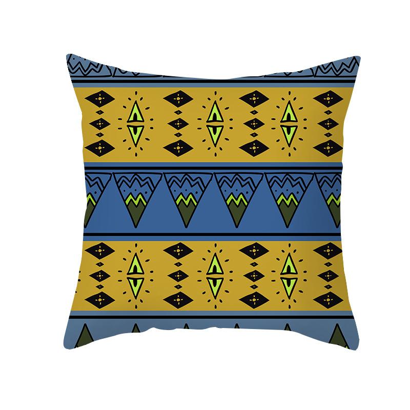 Geometric Pillow Abstract Stripe Cushion Cover Ethnic Style Office Sofa Pillowcase Home Decor Pillowcase