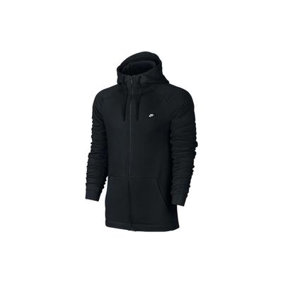 Logo Patch Hooded Sports Jacket Men Outerwear Black 835858-010