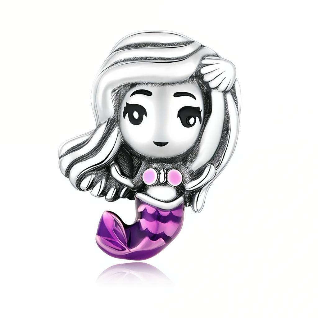 925 Sterling Silver Sweet Fairy Tales Cartoon Princess Model Beads Charm Fit Original Pan Charms Bracelets Jewelry Making