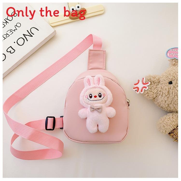 Chest Cartoon Doll Bag Nylon Material Adjustable Shoulder Strap Daily For