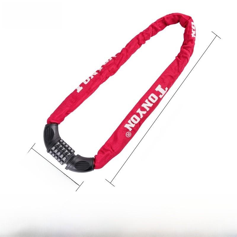 Bicycle Security Chain Lock Steel Durable Anti Theft Lock For Mountain Bike Safety