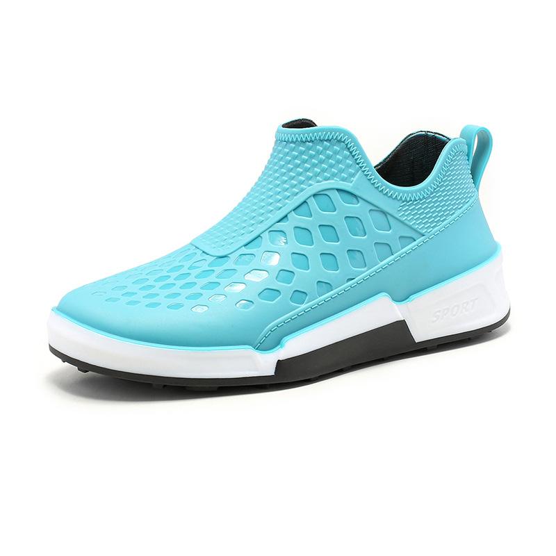 Fashion Hot Sale Men's Outdoor Non-slip Hiking Shoes Shaxi Fishing Black Rain Boots Work Shoes Durable Waterproof Rubber Fishing Shoes