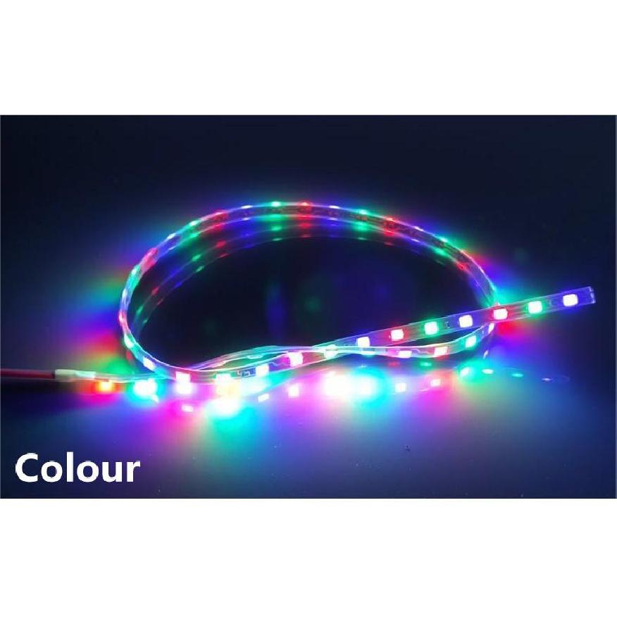 30/45/60cm LED Strip Motorcycle decorative Lantern Car Interior Atmosphere Lights Flexible Tape Rope Stripe Ray Tape
