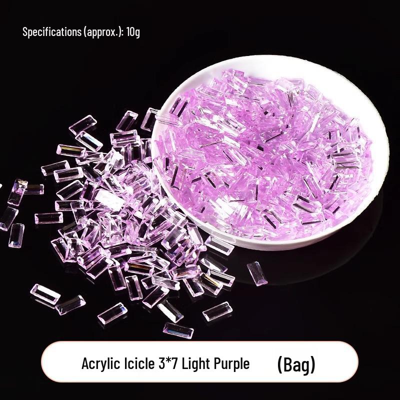 Acrylic Icicle Ball Filler: Handmade DIY Slime Accessories & Decompression Toy