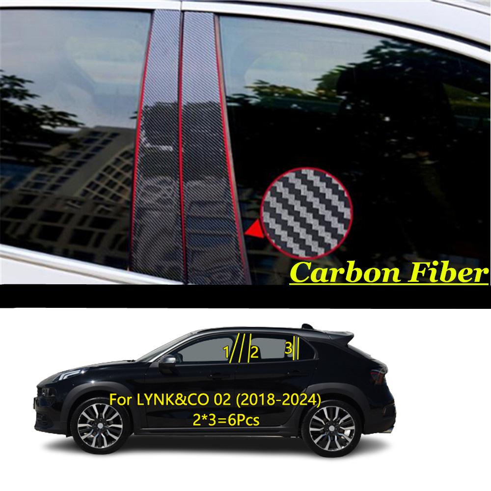 Car TPU/Glossy Mirror Pillar Post Door Trim Window Molding Cover Stickers For LYNK&CO 01 02 03 05 06 2017 2018  -2024