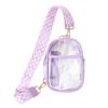 Pánská crossbody taška z PVC s voděodolným designem a mřížkovaným vzorem pro každodenní použití
