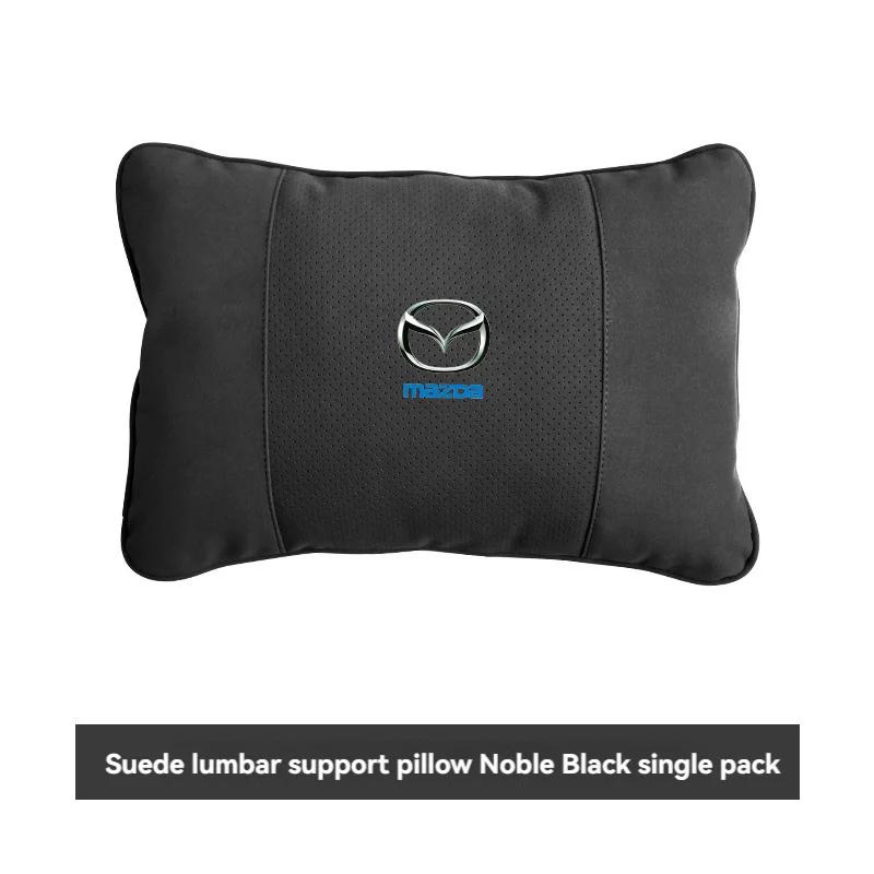 Suede Seat Headrest Neck Pillow Soft Comfort Cushion Lumbar Support For Mazda CX-3 CX-4 CX-5 CX-7 CX-9 Mazda 3 Axela 6 Gh Car