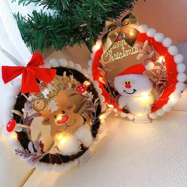 DIY Weihnachts-Kranz-Set Weihnachtsbaum Hängende Dekorationen für die Haustür