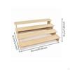 Stepped Display Rack Tabletop Tiered Stand MultiTier Wooden Riser with Shelves for