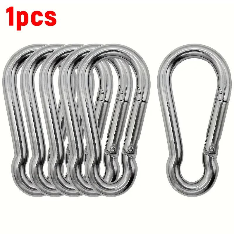 

1/50pcs Alluminum Alloy Carabiner Keychain Mini Gourd Camping Keyring D-ring Buckle Spring Carabiner Snap Hook Clip Keychains