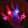 Light-Up Pumpkin Lantern Rings for Halloween Decorations & Kids' Photo Props