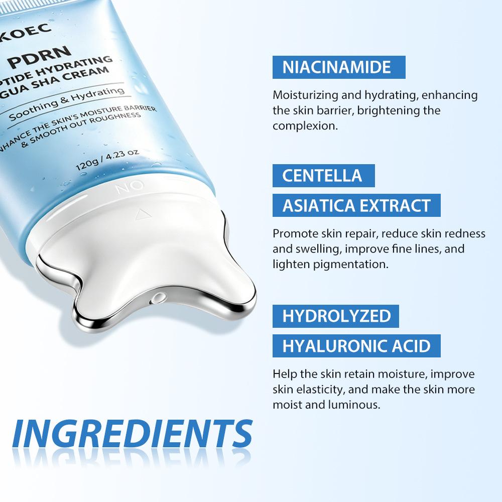 KOEC Peptide PDRN Jelly Gel Moisturizing Gua Sha Face Neck Cream 75ml