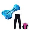 Cycling Support Pad with Breathable Perforated Design, Removable Bike Seat Insert for Training and Road Cycling