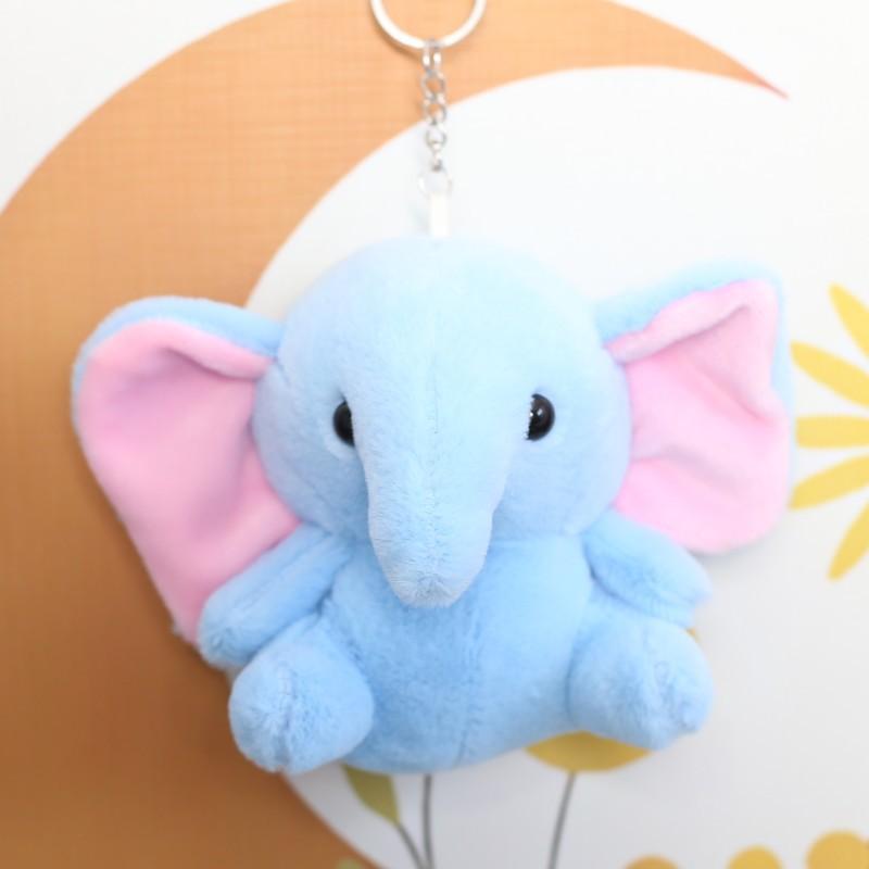 Süß Süß Kleiner Sitzender Elefant Plüschtier Puppe Anhänger Tasche Hängendes Ornament Cartoon Kreative Puppe