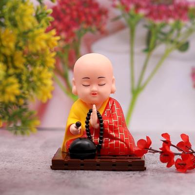 Wackelkopf und Hand sitzende Aktion Gautam Buddha Statue für Wohnzimmer | Armaturenbrett | Zuhause | Bürotisch