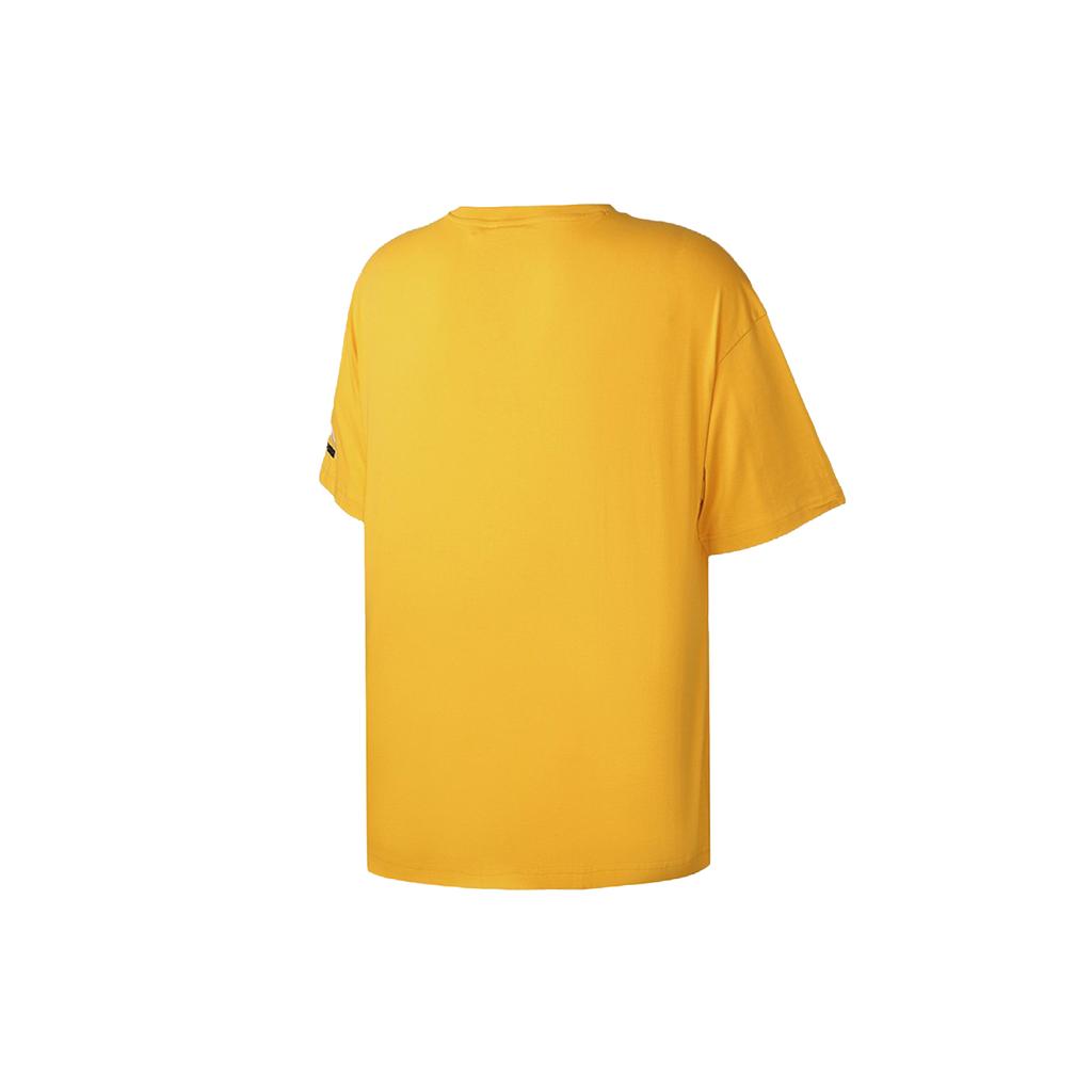 PUMA T Shirts Men's Yellow Crew Neck Moderate Straight Fit 598527-25