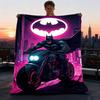 1 szt. Batman Zewnętrzny Flanelowy Koc Miękki, Lekki i Ciepły na Kanapę, do Biura