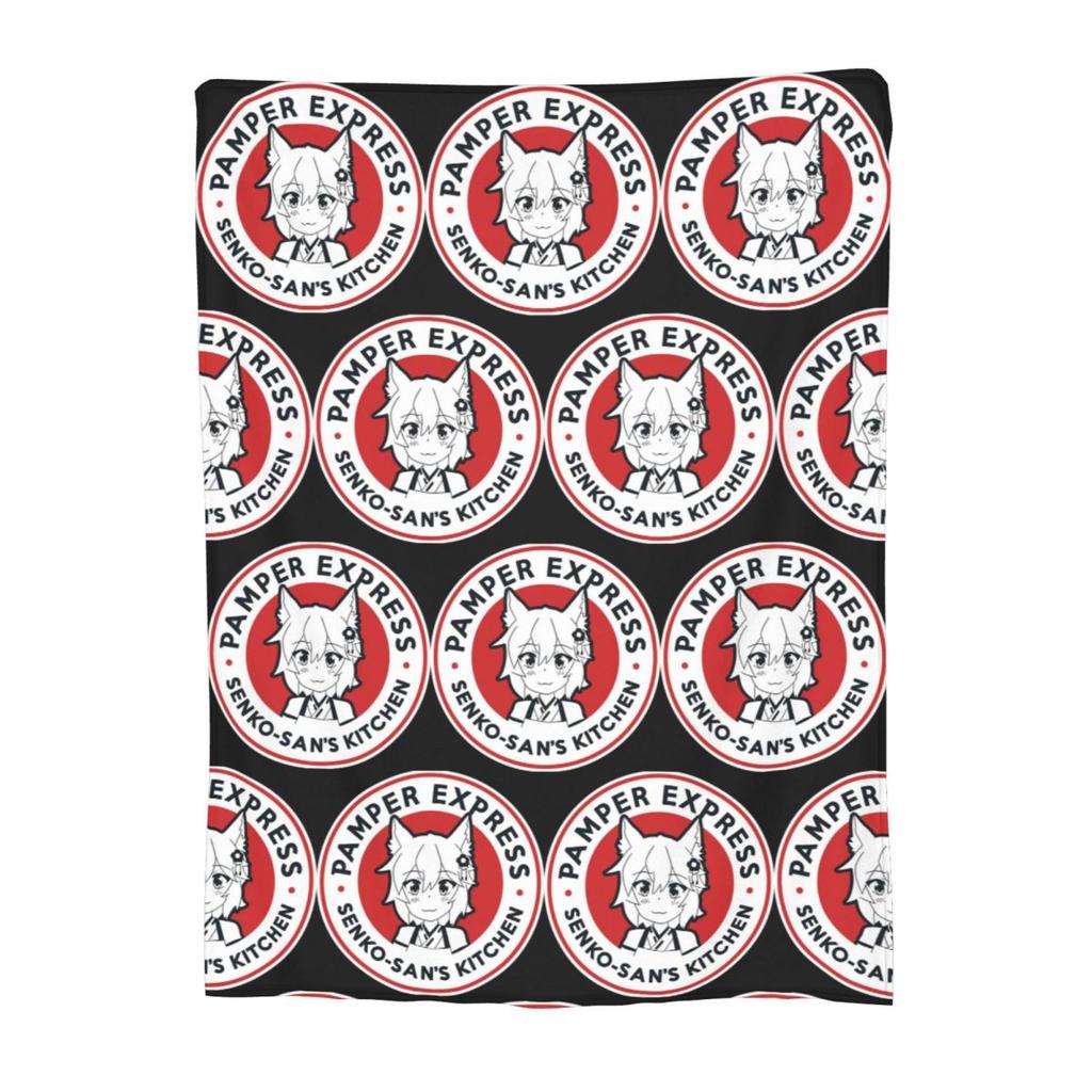 Senko San The Helpful Fox Senko San Cartoon Blanket Soft Warm Flannel Throw Blanket Plush for Bed Travel Home Couch
