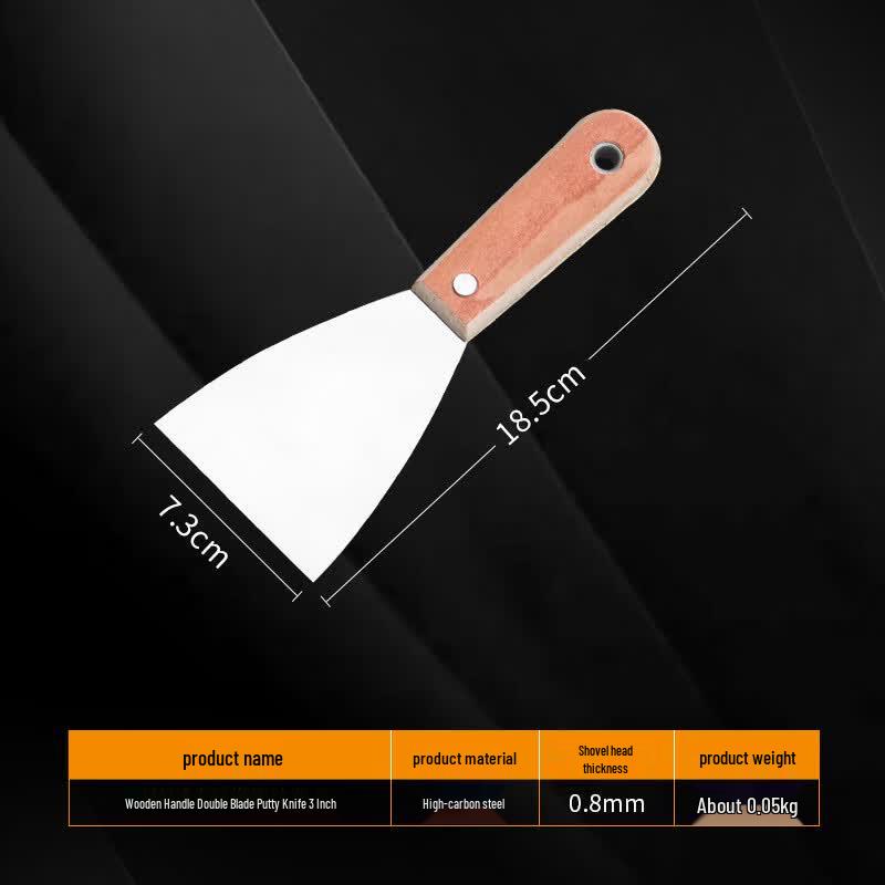 Yinghui Wooden Handle Double Clip Putty Knife Set