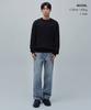 Musinsa Standard Cotton Cable Crew Neck Knit [Black]
