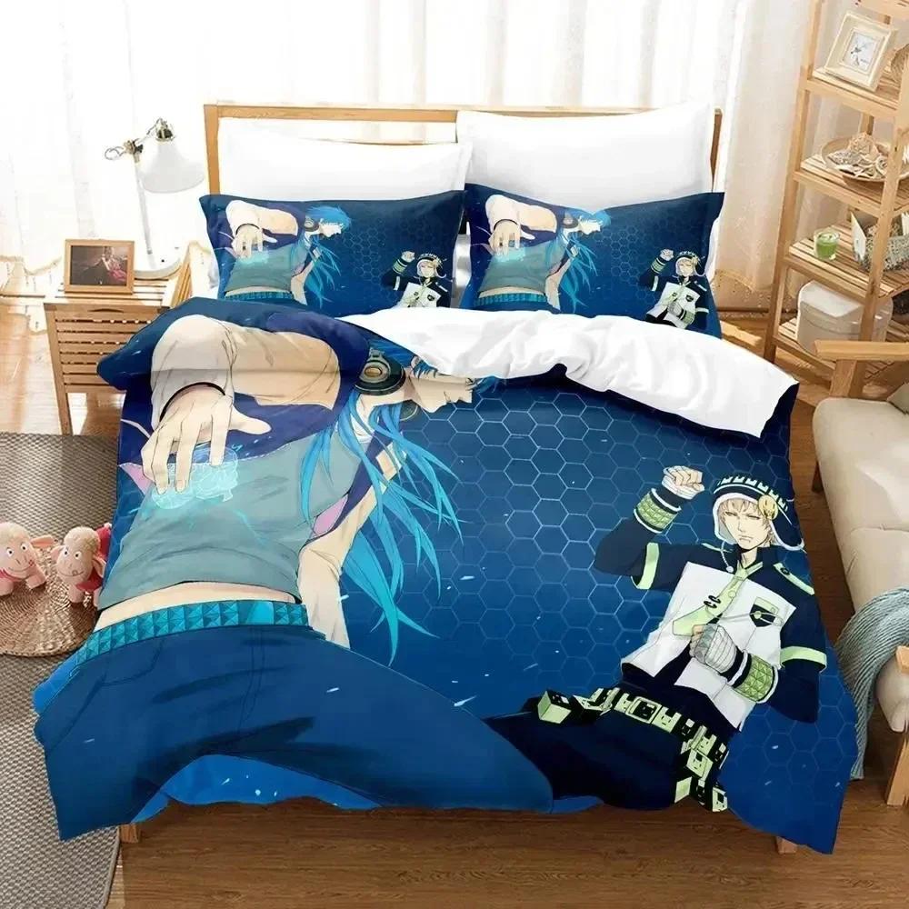 Comforter Anime Dramatical Murder Game Bedding Set Printed Bed Set With Bed Soft Queen King Size Bedclothes Home