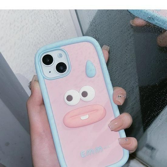 Humorous Cold Sweat Anti-Drop Protective iPhone 15 Case