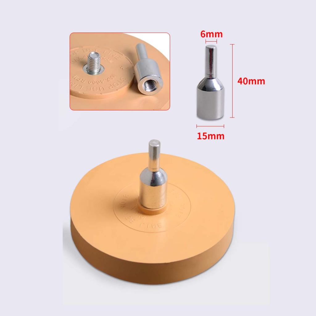 Car Decal Remover Pneumatic Rubber Remover Wheel Film Glue Removal Eraser Scraper Plate Paint Polishing Tool