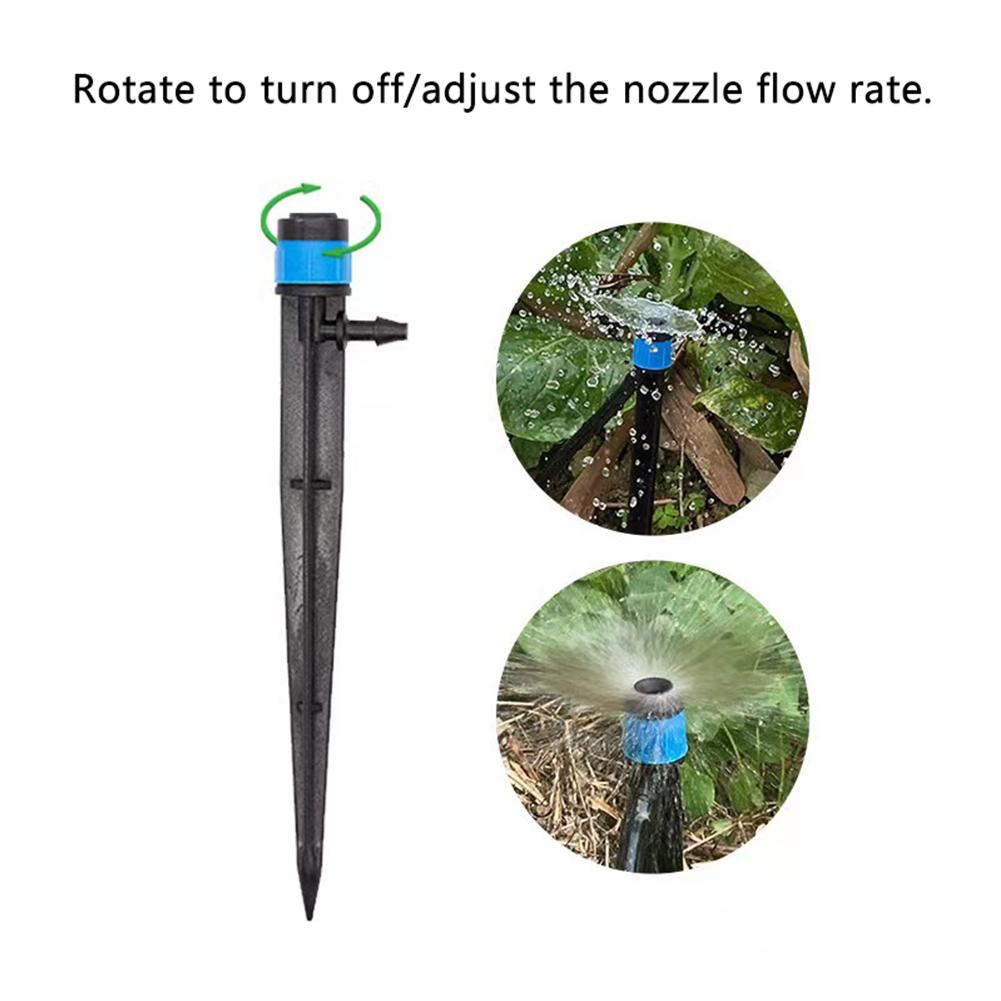10-50Pcs Drip Spray Emitter Adjustable 360 Degree Water Flow Sprinkler Irrigation Garden Watering Drippers System for 4/7mm Hose