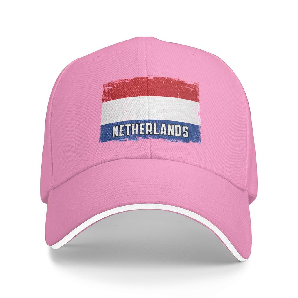 Vintage Netherlands Flag Heritage Dutch Roots Sun Baseball Cap Fashion Trucker Hat For Women Unisex Hiking Fishing Snapback Cap